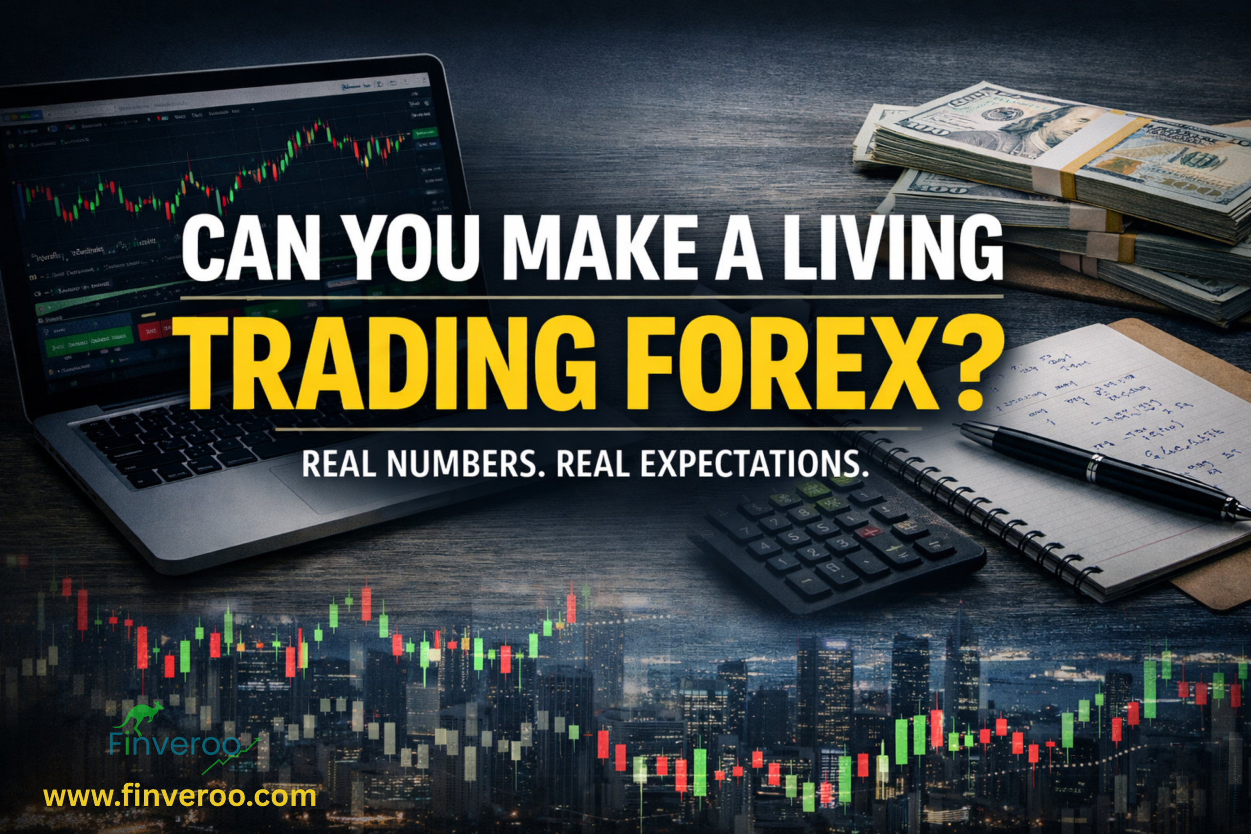 Can you make a living trading forex showing realistic trading income calculations charts and disciplined forex trading setups